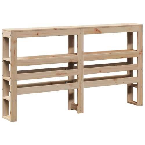 Okvir za krevet s uzglavljem 150 x 200 cm borovina - Prirodna 150 x 200 cm Cijena
