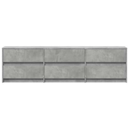 TV ormarić s LED svjetlima boja betona 180x34x50 cm drveni - Beton siva 1 180 cm Cijena
