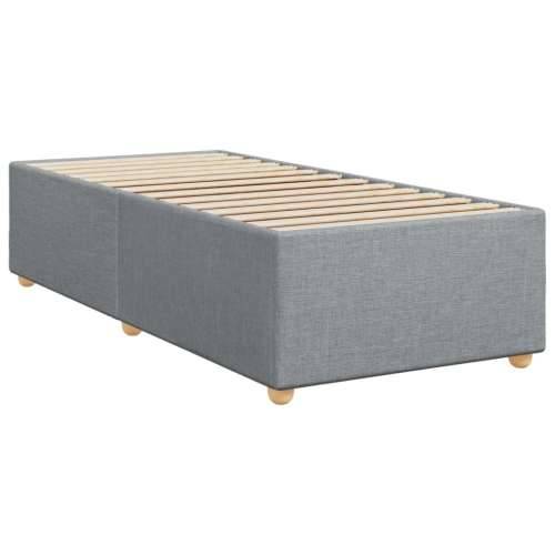 Krevet s oprugama i madracem svjetlosivi 100x200 cm od tkanine Svjetlosiva 100 x 200 cm Blok s kvadratima Cijena