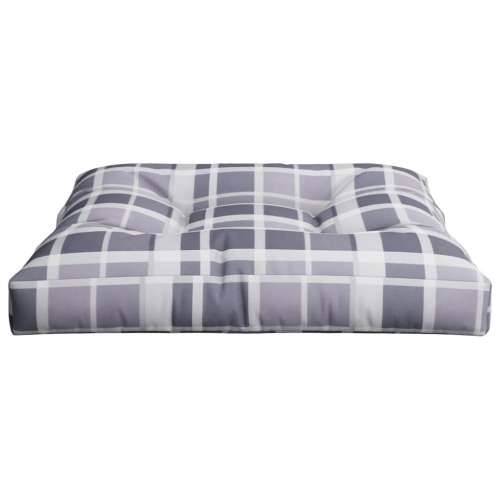 Jastuk za palete sivi karirani 70 x 70 x 12 cm od tkanine - Sivi karirani uzorak 70 x 70 x 12 cm 1 Cijena
