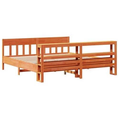 Okvir kreveta bez madraca voštano smeđi 200x200 cm od borovine Voštano smeđa 200 x 200 cm Cijena
