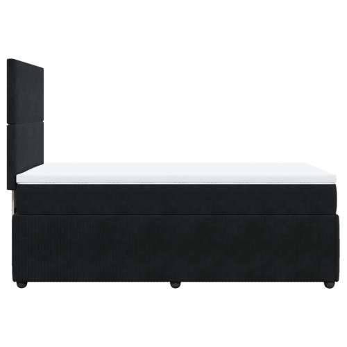 Box spring krevet s madracem crni 90x190 cm baršunasti - Crna 90 x 190 cm Gladak dizajn Cijena