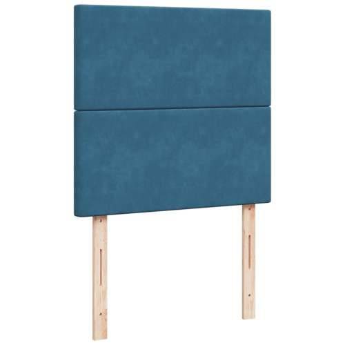 Box spring krevet s madracem plavi 90x190 cm baršunasti Plava 90 x 190 cm Gladak dizajn Cijena