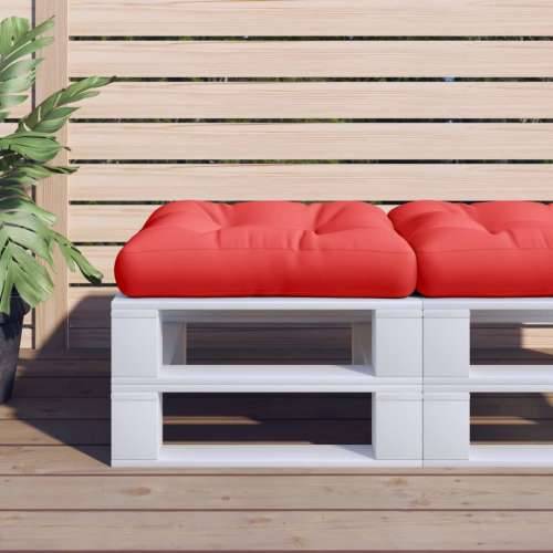 Jastuk za palete crveni 58 x 58 x 10 cm od tkanine - Crvena 1 Cijena