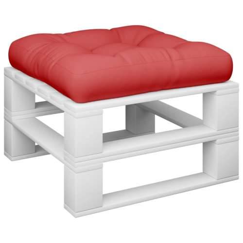 Jastuk za palete crveni 58 x 58 x 10 cm od tkanine - Crvena 1 Cijena