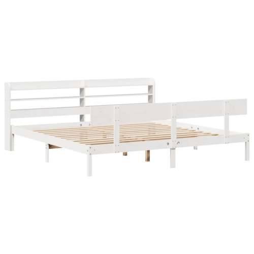 Okvir kreveta bez madraca bijeli 200x200 cm od masivne borovine Bijela 200 x 200 cm Cijena
