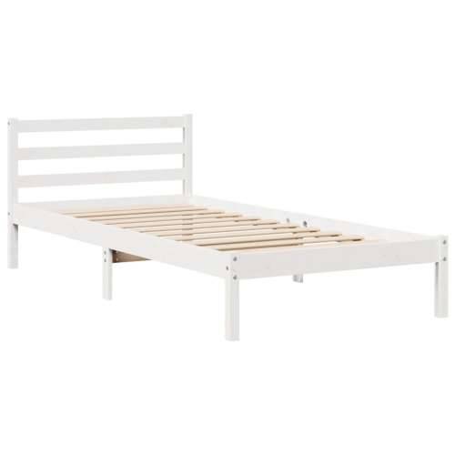 Okvir kreveta s uzglavljem bez madraca bijeli 90x200 cm - Bijela 90 x 200 cm Cijena