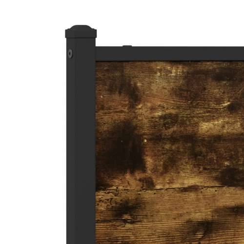 Metalni okvir kreveta bez madraca boja hrasta 120x200 cm - Dimljeni hrast 120 x 200 cm s uzglavljem i niskim podnožjem Cijena
