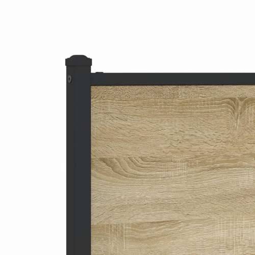Metalni okvir kreveta bez madraca boja hrasta sonome 120x190 cm - sonoma hrast 120 x 190 cm s uzglavljem i visokim podnožjem Cijena