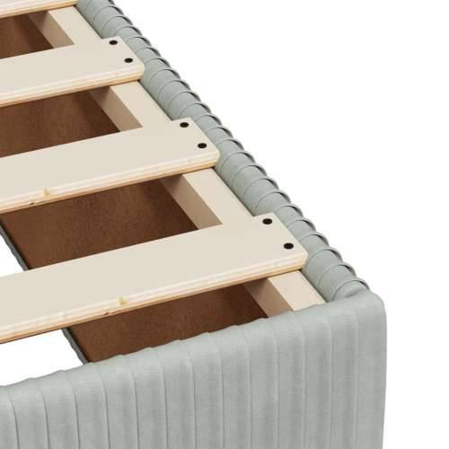 Box spring krevet s madracem svjetlosivi 100x200 cm baršunasti - Svjetlosiva 100 x 200 cm gumbi Cijena