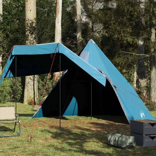 Šator tipi za kampiranje za 5 osoba plavi vodootporni - Plava 1 Cijena