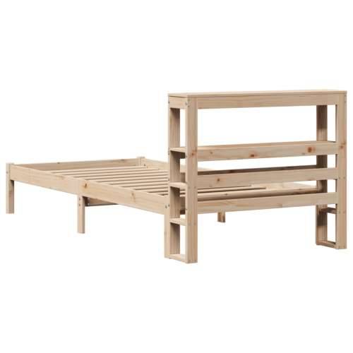 Okvir kreveta bez madraca 90 x 190 cm od masivne borovine - Prirodna 90 x 190 cm Cijena