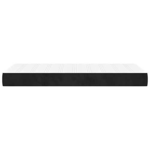Madrac s džepičastim oprugama crni 90x210x20 cm baršunasti - Crna 90 x 210 cm 1 Cijena