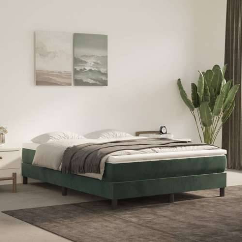 Madrac s oprugama tamnozeleni 120x210x20 cm baršunasti - Tamnozelena 120 x 210 cm 1 Cijena
