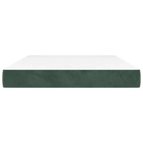 Madrac s oprugama tamnozeleni 120x210x20 cm baršunasti - Tamnozelena 120 x 210 cm 1 Cijena