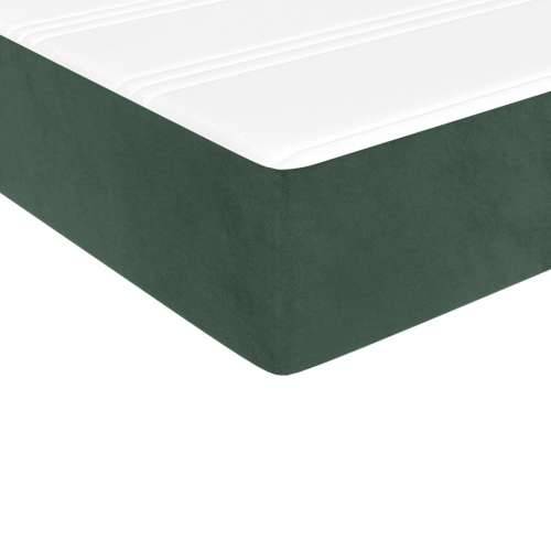 Madrac s oprugama tamnozeleni 120x210x20 cm baršunasti - Tamnozelena 120 x 210 cm 1 Cijena