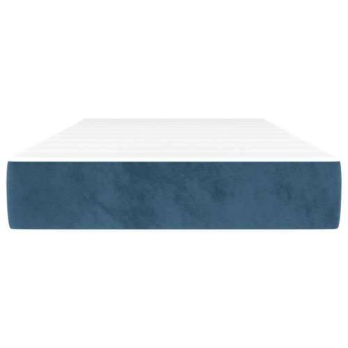 Madrac s oprugama tamnoplavi 80x220x20 cm baršunasti - Tamno plava 80 x 220 cm 1 Cijena