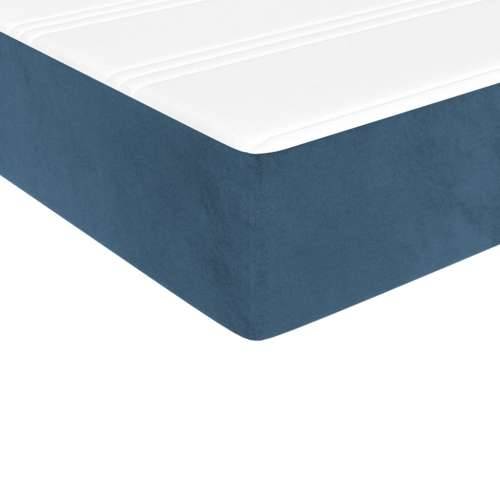 Madrac s oprugama tamnoplavi 80x220x20 cm baršunasti - Tamno plava 80 x 220 cm 1 Cijena