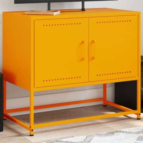 TV ormarić boja senfa 68,5 x 39 x 60,5 cm čelični - Žuta 1 Cijena