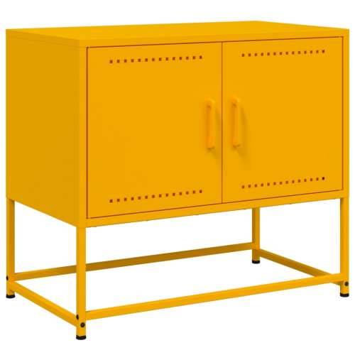 TV ormarić boja senfa 68,5 x 39 x 60,5 cm čelični - Žuta 1 Cijena
