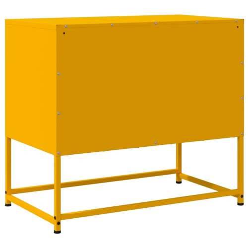 TV ormarić boja senfa 68,5 x 39 x 60,5 cm čelični - Žuta 1 Cijena