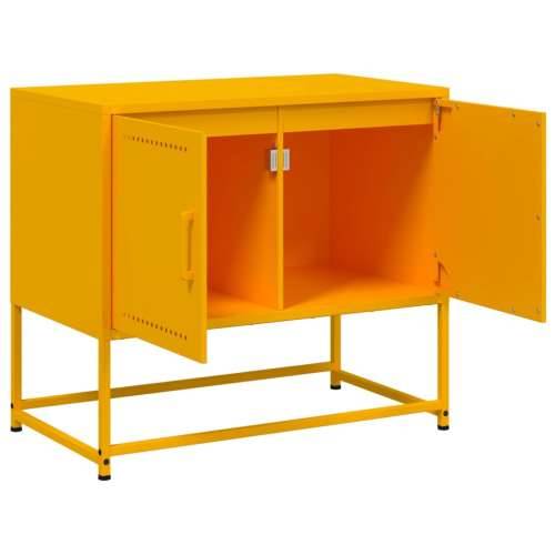TV ormarić boja senfa 68,5 x 39 x 60,5 cm čelični - Žuta 1 Cijena