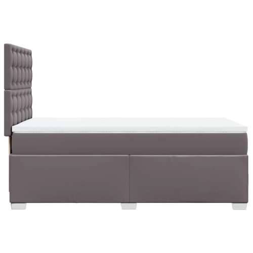Krevet s oprugama i madracem sivi 80 x 200 cm od umjetne kože - Siva 80 x 200 cm gumbi Cijena