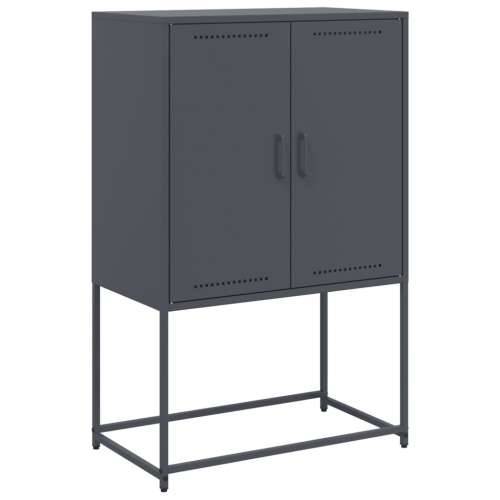 Visoka komoda antracit 68,5x38,5x107 cm čelična Antracit 1 Cijena