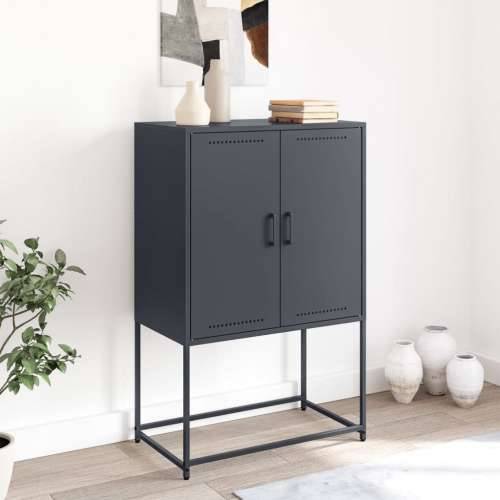 Visoka komoda antracit 68,5x38,5x107 cm čelična Antracit 1 Cijena