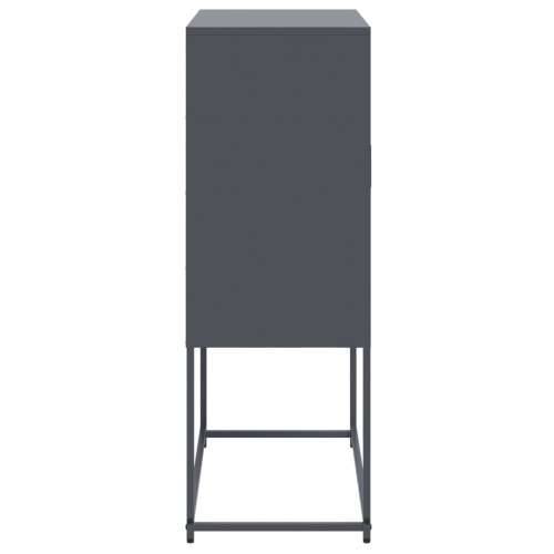 Visoka komoda antracit 68,5x38,5x107 cm čelična Antracit 1 Cijena