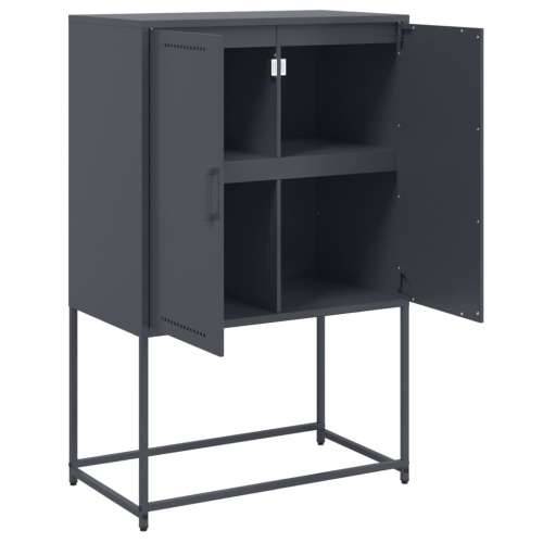 Visoka komoda antracit 68,5x38,5x107 cm čelična Antracit 1 Cijena