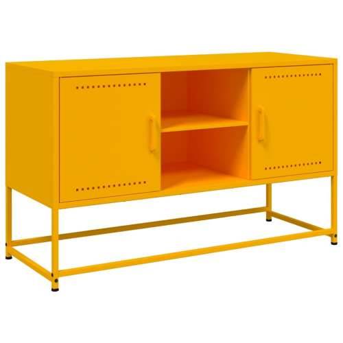 TV ormarić boja senfa 100,5 x 39 x 60,5 cm čelični - Žuta 1 Cijena
