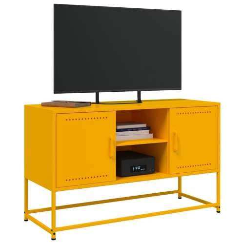 TV ormarić boja senfa 100,5 x 39 x 60,5 cm čelični - Žuta 1 Cijena