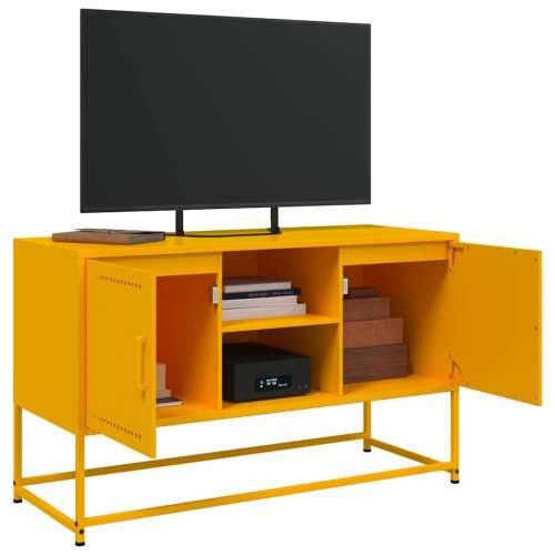TV ormarić boja senfa 100,5 x 39 x 60,5 cm čelični - Žuta 1 Cijena