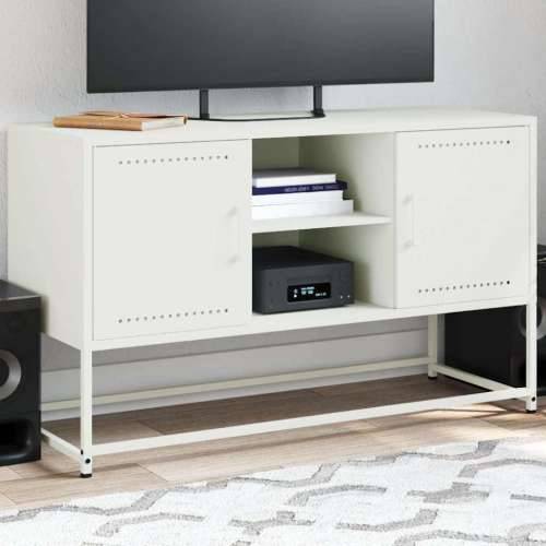 TV ormarić bijeli 100,5 x 39 x 60,5 cm čelični - Bijela 1 Cijena