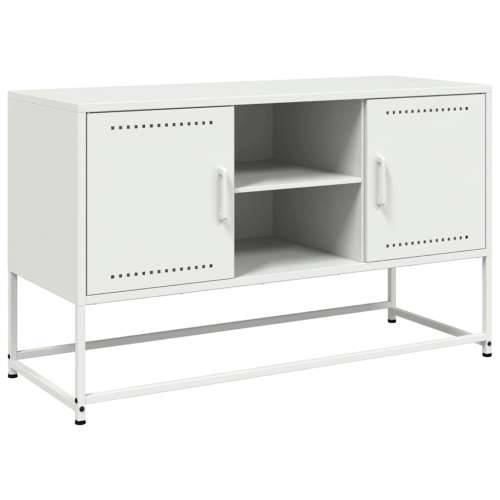 TV ormarić bijeli 100,5 x 39 x 60,5 cm čelični - Bijela 1 Cijena