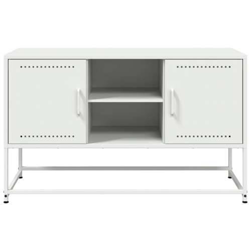 TV ormarić bijeli 100,5 x 39 x 60,5 cm čelični - Bijela 1 Cijena