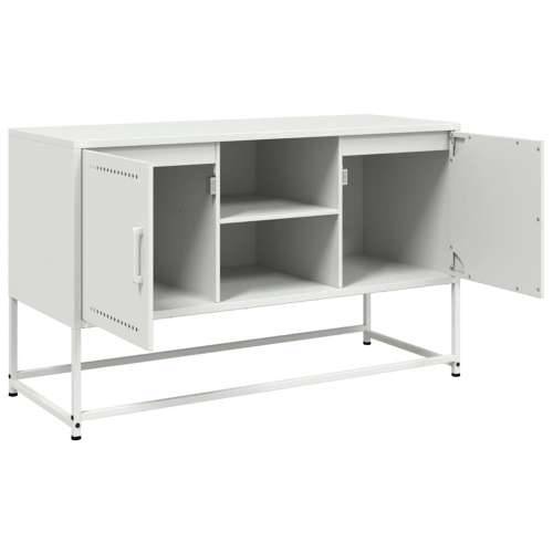 TV ormarić bijeli 100,5 x 39 x 60,5 cm čelični - Bijela 1 Cijena