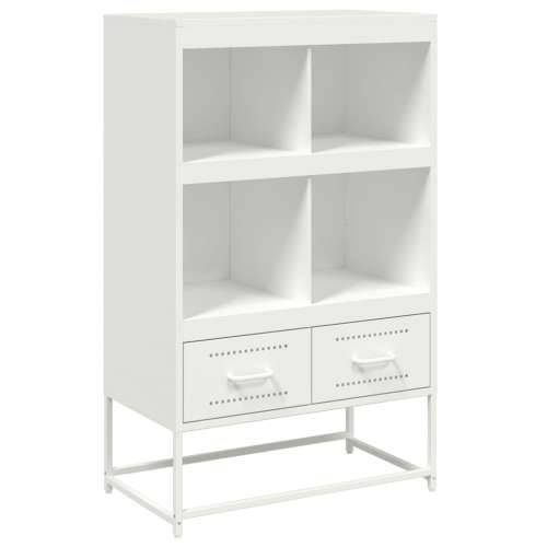 Visoka komoda bijela 68x39x111,5 cm od čelika Bijela 1 Cijena