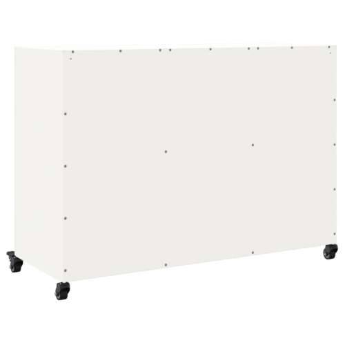 Komoda bijela 100,5x39x72 cm čelik - Bijela 1 Cijena