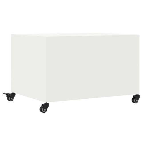 Stolić za kavu bijeli 68x50x43,5 cm čelik - Bijela 1 Cijena
