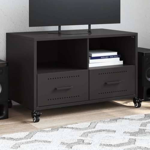 TV ormarić crni 68 x 39 x 43,5 cm čelik - Crna 1 Cijena