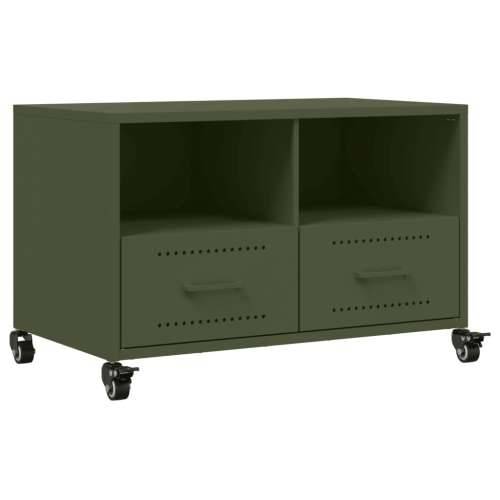 TV ormarić maslinastozeleni 68x39x43,5 cm čelični - Zelena 1 Cijena