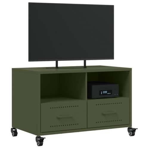 TV ormarić maslinastozeleni 68x39x43,5 cm čelični - Zelena 1 Cijena