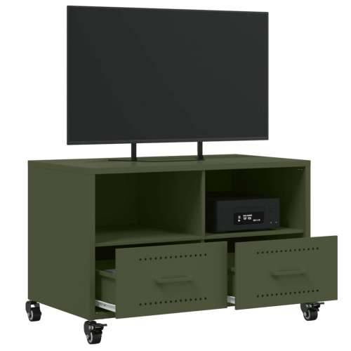 TV ormarić maslinastozeleni 68x39x43,5 cm čelični - Zelena 1 Cijena