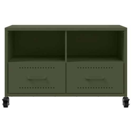 TV ormarić maslinastozeleni 68x39x43,5 cm čelični - Zelena 1 Cijena