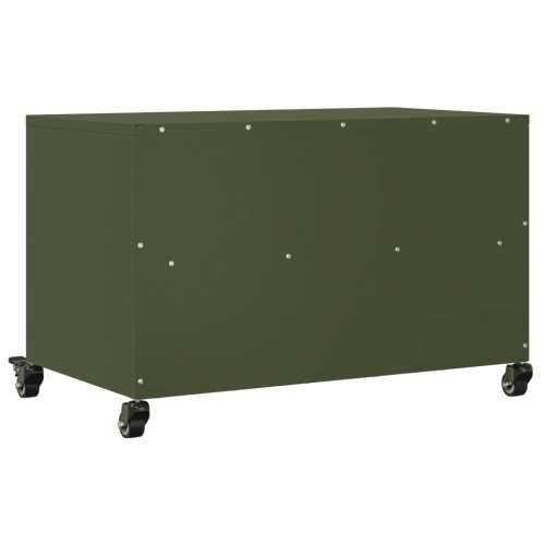 TV ormarić maslinastozeleni 68x39x43,5 cm čelični - Zelena 1 Cijena