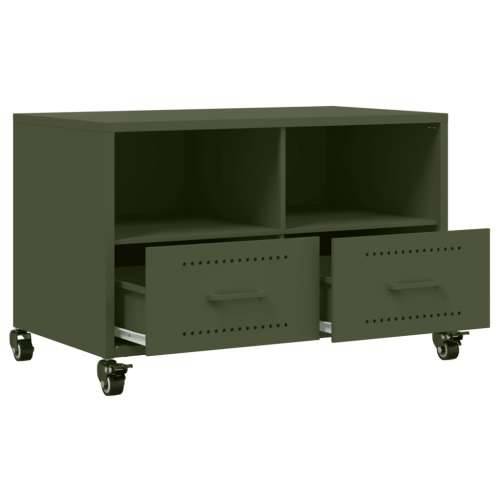 TV ormarić maslinastozeleni 68x39x43,5 cm čelični - Zelena 1 Cijena