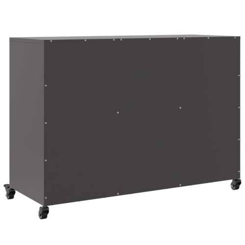 Komoda crna 100,5 x 39 x 72 cm čelik - Crna 1 Cijena