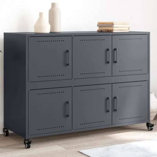 Komoda antracit 100,5x39x72 cm od čelika - Antracit 1 Cijena
